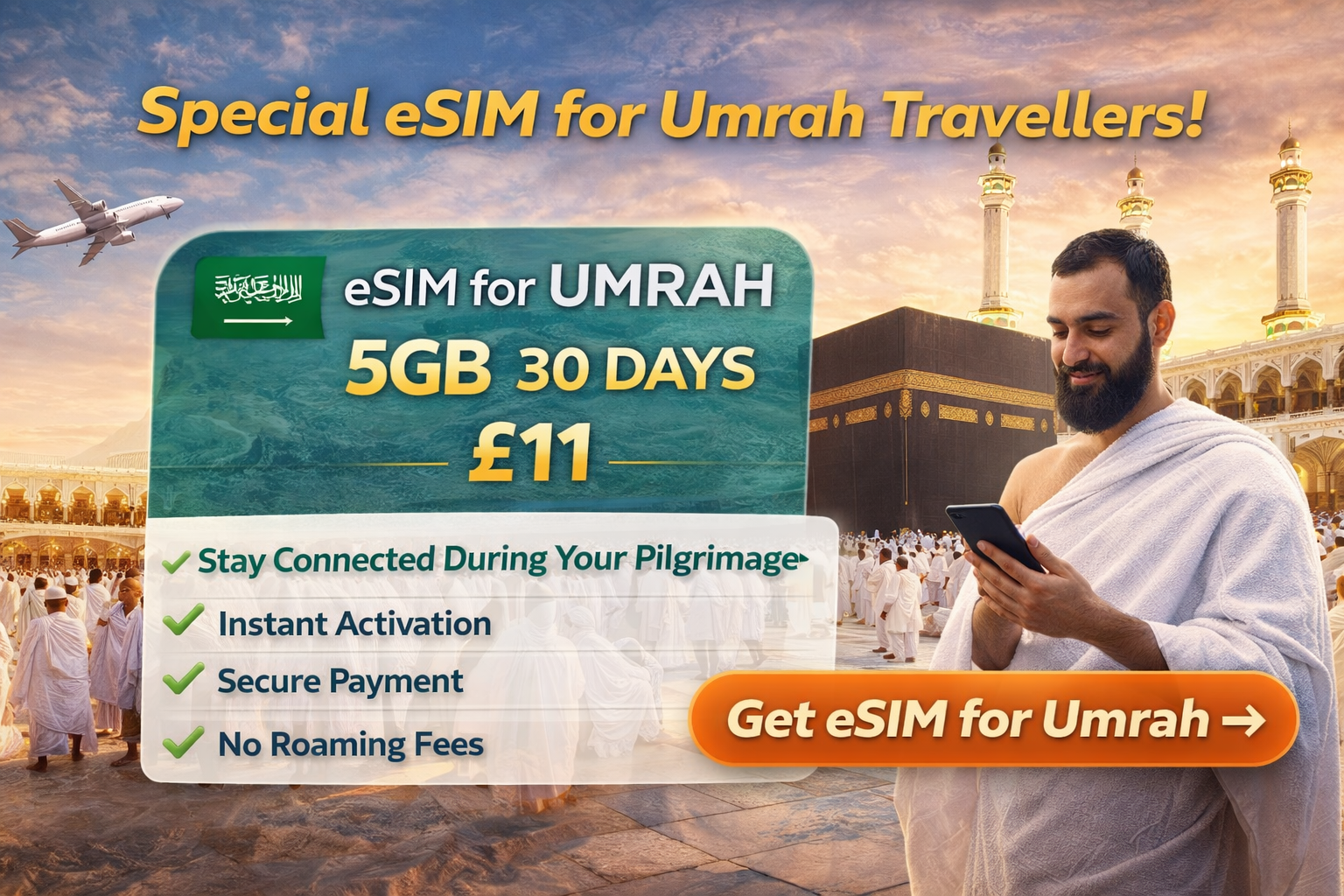 best eSIM for Umrah simv.io